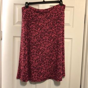 Pink & black Lularoe Azure skirt
